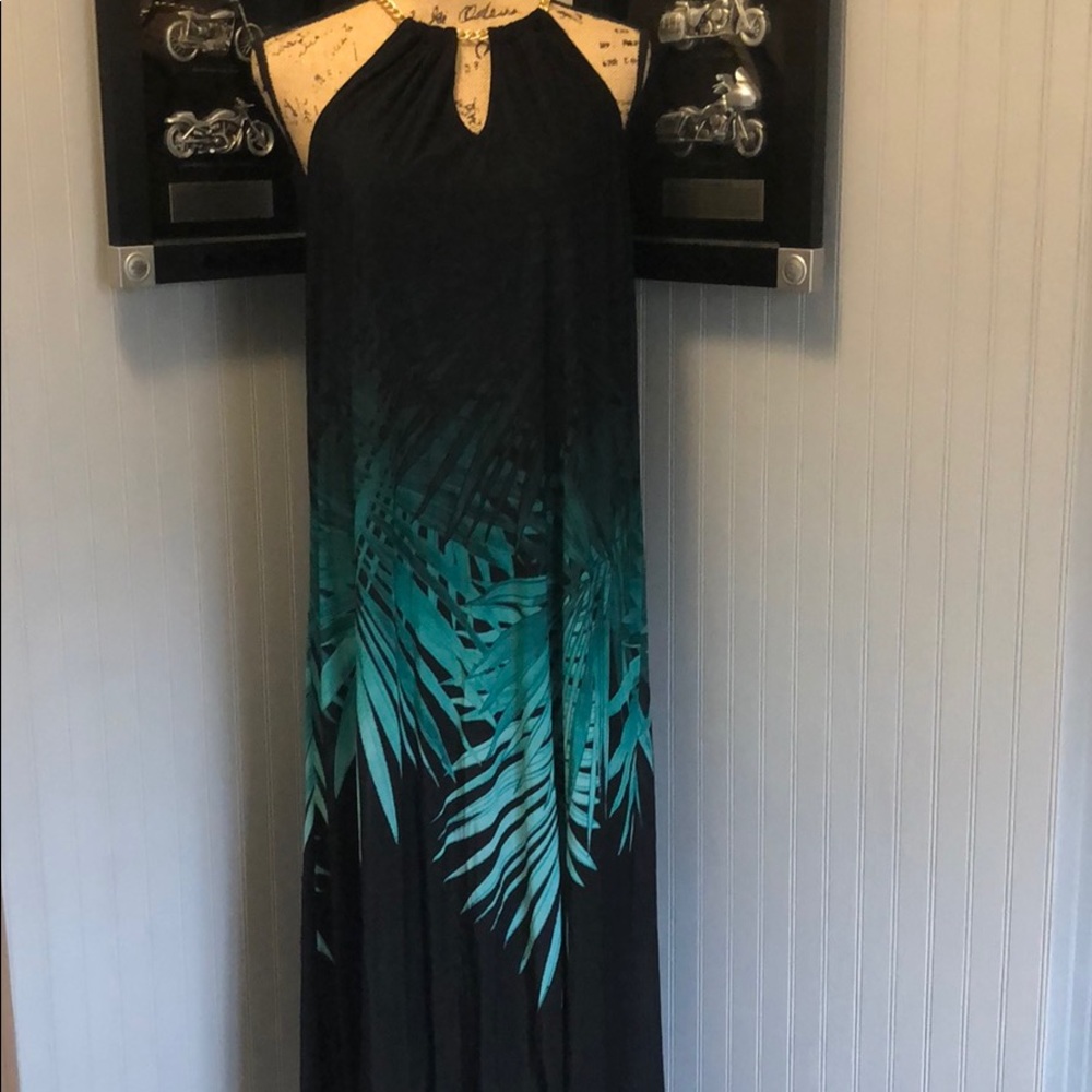 Jennifer Lopez Tropical Print Dress